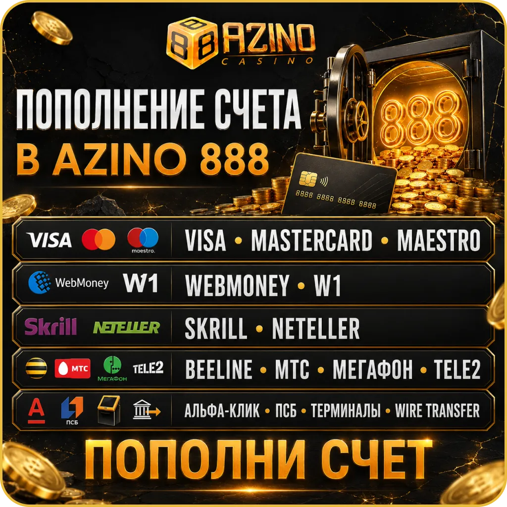 Способы пополнения Азино888